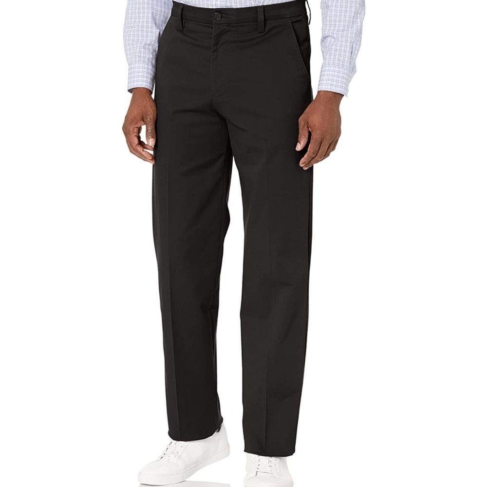 Dockers Men's Classic Fit Workday Khaki Smart 360
Pants Black 32X34   NWOT
